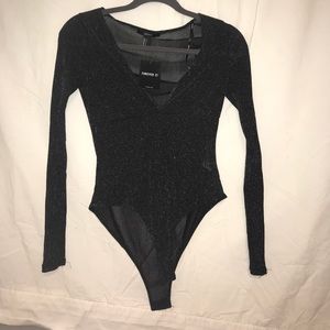 Sparkly long sleeve body suit